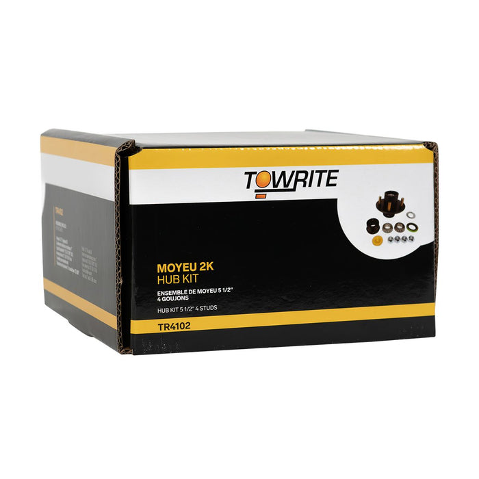 Tow Rite TR4102 - Complete Hub Kit 2K 4-4 Bearing 1"
