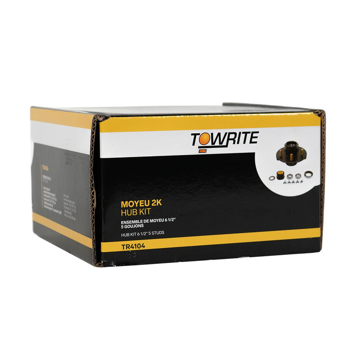 Tow Rite TR4104 - Complete Hub Kit 2K 5-4.5 Bearing 1"