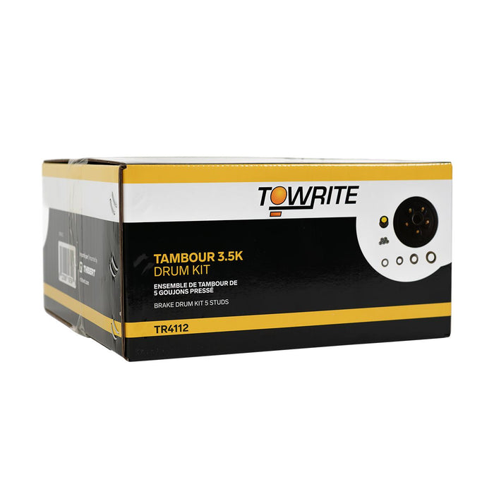 Tow Rite TR4112 - EZ-Lube Drum Kit 3.5K 10x2.25" 5-4.5