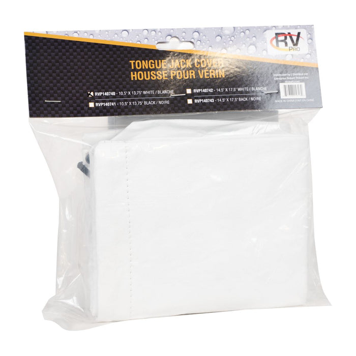 RV Pro TJC-1 Housse de cric électrique 10,5" X 13,75" Blanc